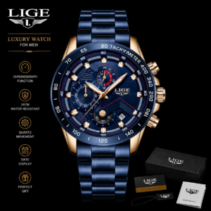 LIGE Men’s Chronograph watch
