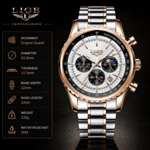 LIGE Chronograph Watch