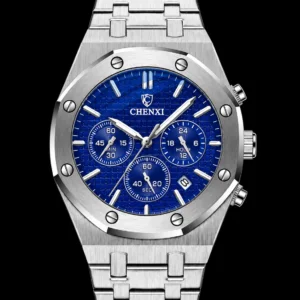 CHENXI Blue Chronograph Watch