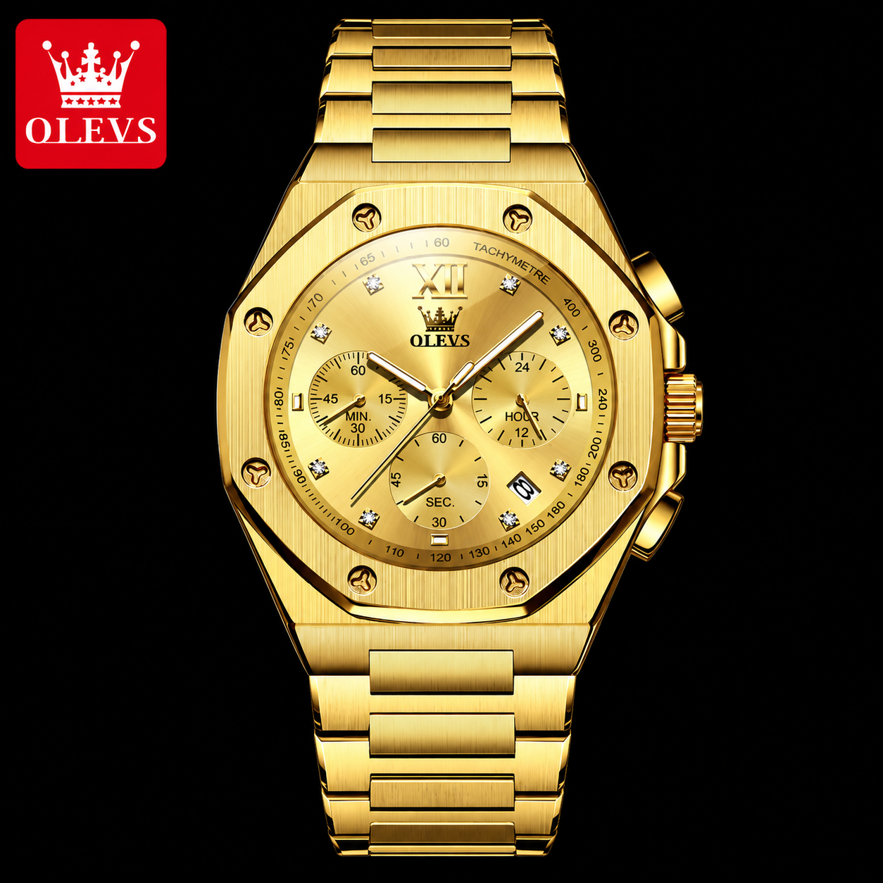 OLEVS Luxury Gold Men’s Watch UAE