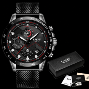 LIGE Chronograph Watch for men